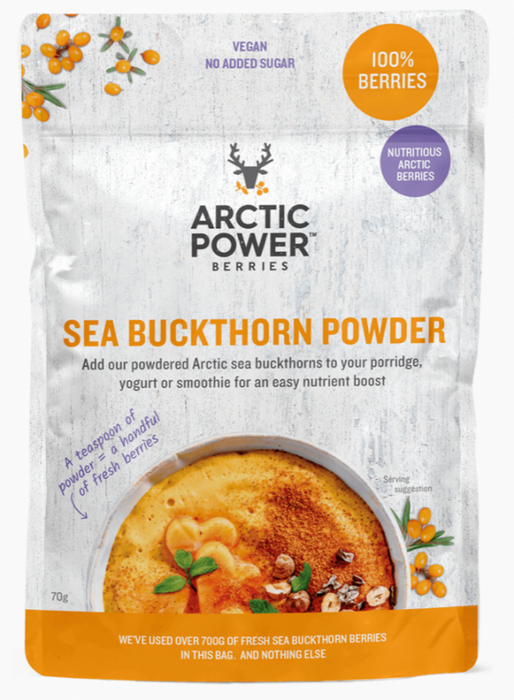 Arctic Power Berries Sea Buckthorn Powder 70g - Dennis the Chemist