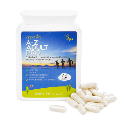 Approved Vitamins A-Z Adult Pro Vegan Multivitamin 60's - Dennis the Chemist