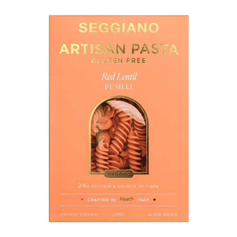 Seggiano Artisan Pasta Gluten Free Red Lentil Fusilli 250g