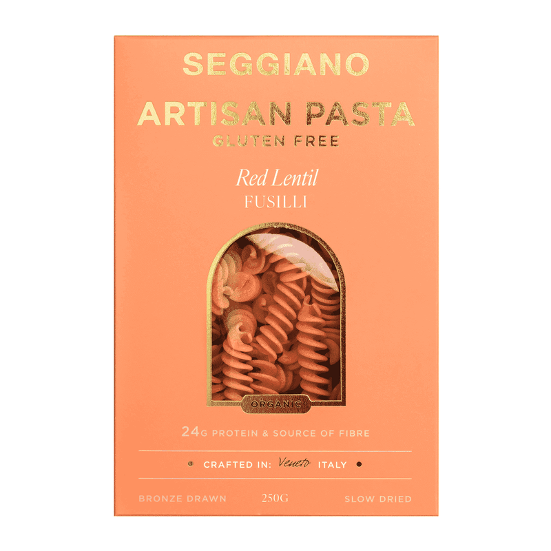 Seggiano Artisan Pasta Gluten Free Red Lentil Fusilli 250g
