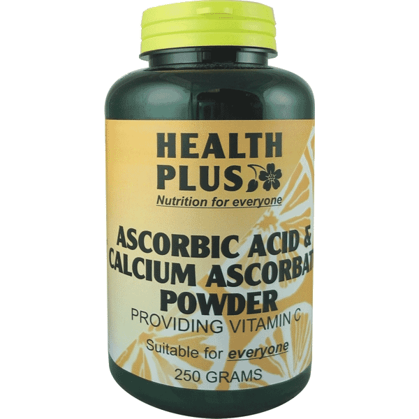 Health Plus Ascorbic Acid & Calcium Ascorbate Powder 250g