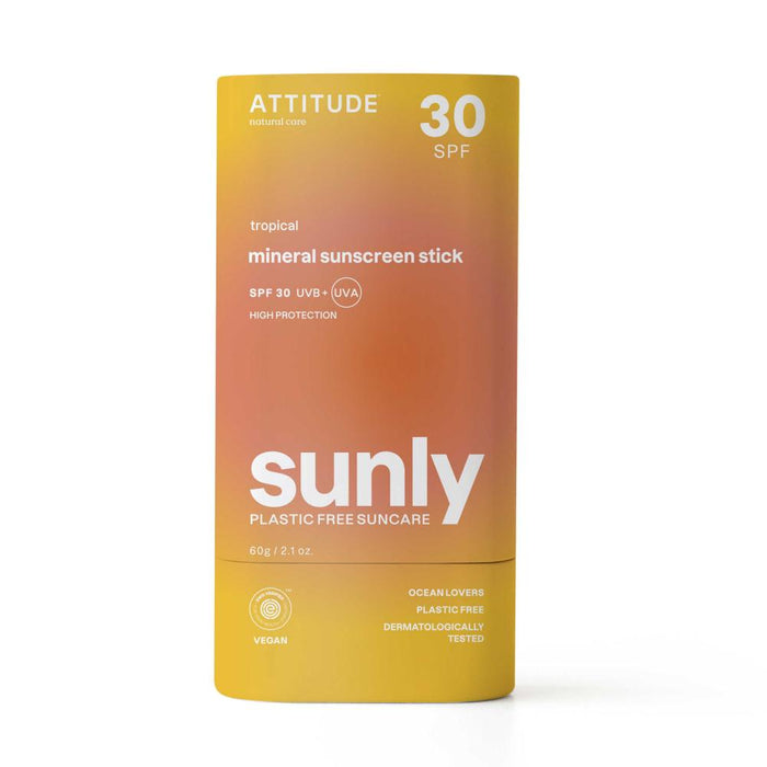 ATTITUDE 30 SPF Mineral Sunscreen Stick Tropical 60g