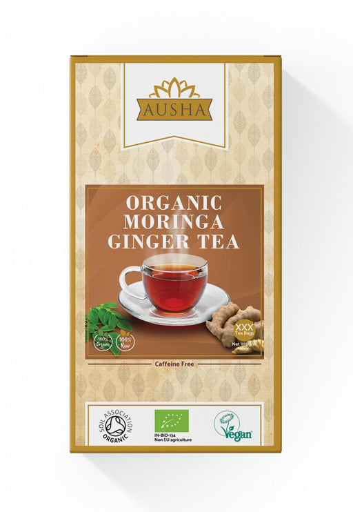 Ausha Moringa Ginger Tea 20 Bags - Dennis the Chemist