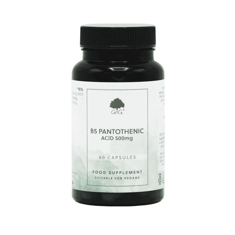 G&G Vitamins B5 Pantothenic Acid 500mg 60s