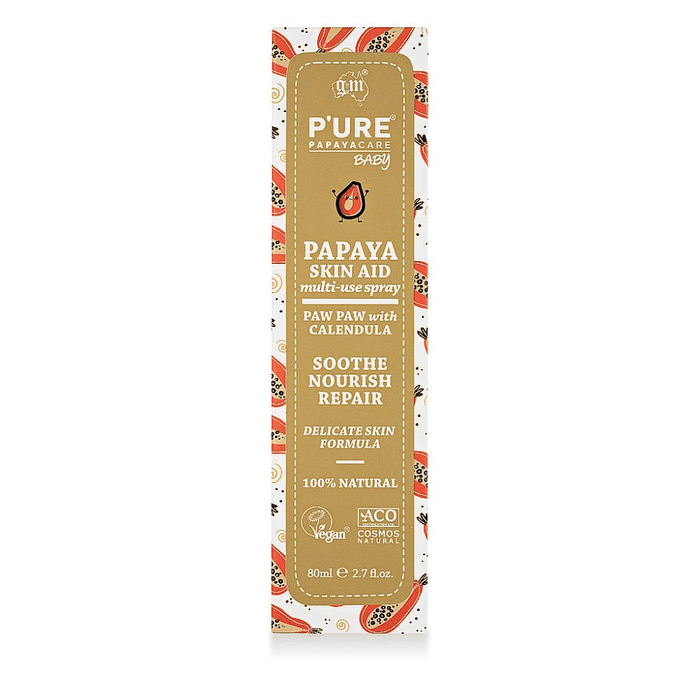 P'URE Papayacare Baby Papaya Skin Aid Multi-Use Spray 80ml