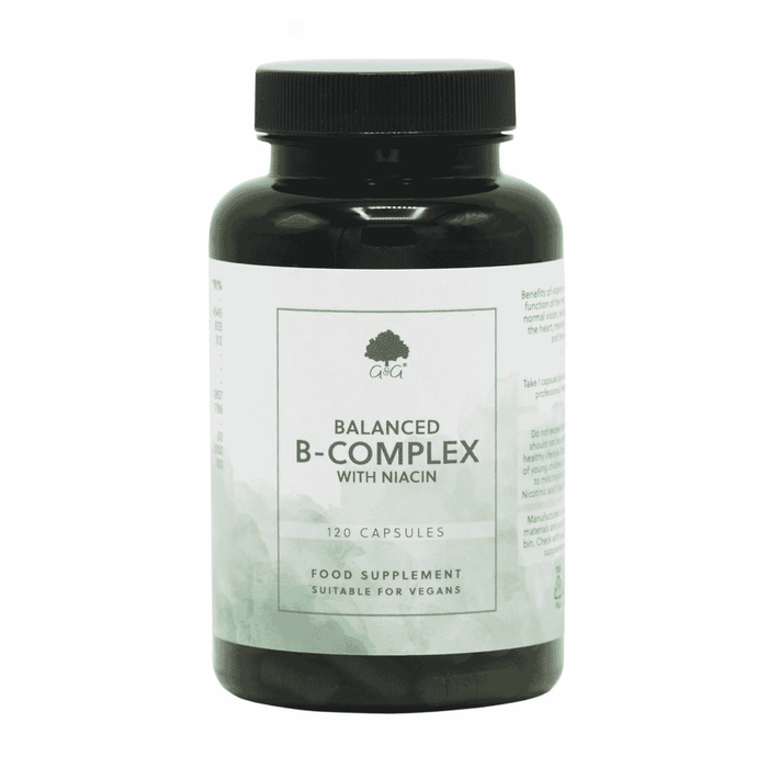 G&G Vitamins Balanced B-Complex WITH NIACIN 120s