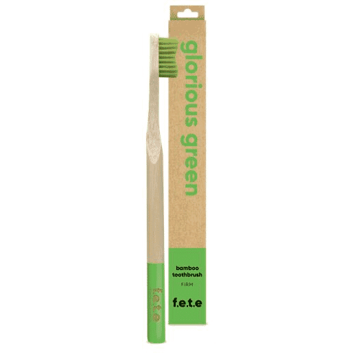 F.E.T.E Bamboo Toothbrush Firm Bristles - Glorious Green (single)