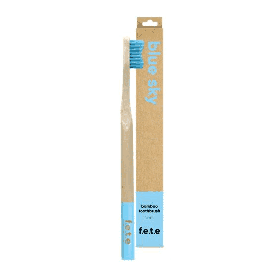 F.E.T.E Bamboo Toothbrush Soft Bristles - Blue Sky (single)