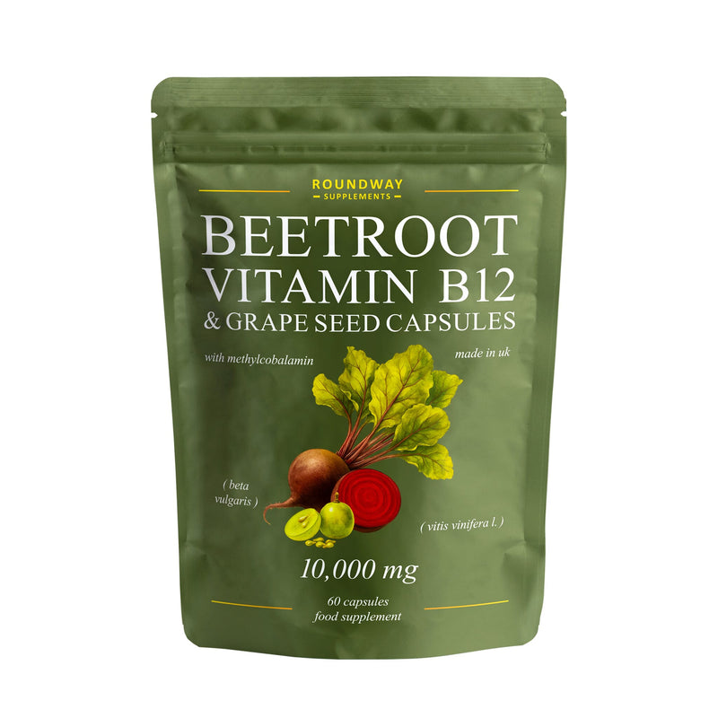 Beetroot, Vitamin B12 & Grape Seed Capsules 60s