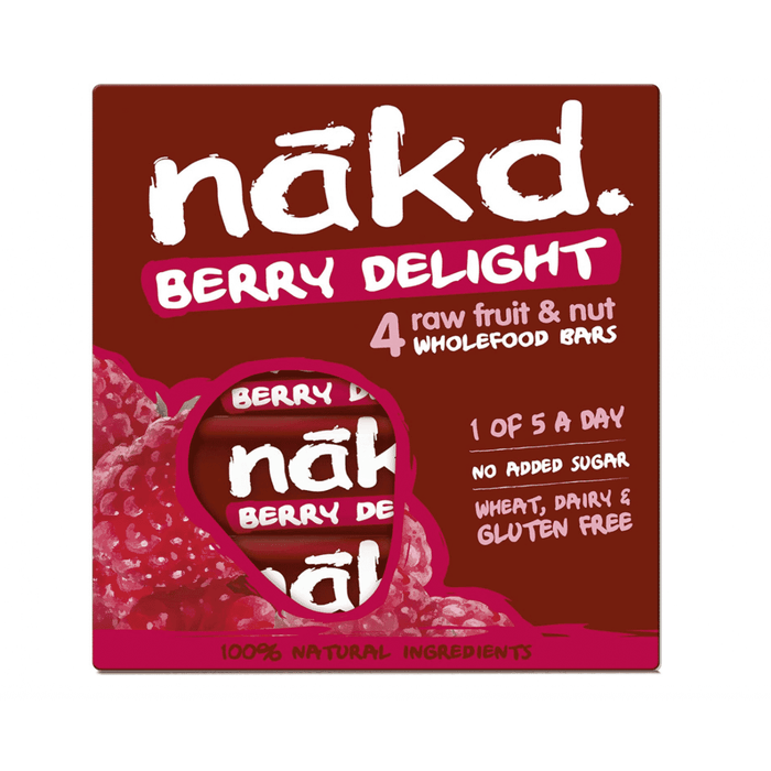 Nakd Berry Delight Bar 4 x 35g Multi-Pack - Dennis the Chemist
