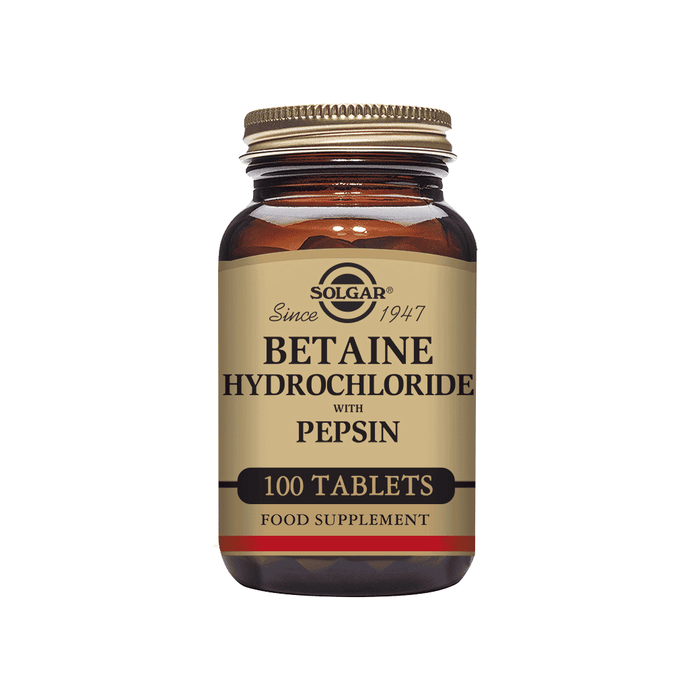 Solgar Betaine Hydrochloride with Pepsin 100s