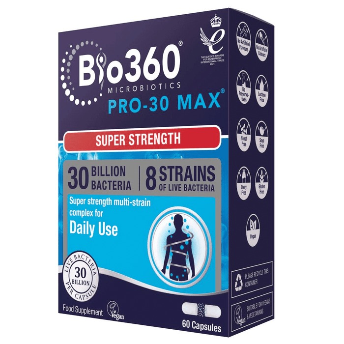 Natures Aid Bio360 Pro-30 Max (Super Strength) 60s