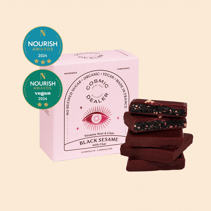 Cosmic Dealer Black Sesame with Chai Box 4 Chocolates