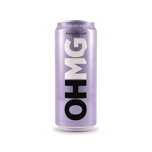 Blackcurrant and Vitamin C sparkling magnesium water in a 330ml bottle, part of Dennis the Chemist's vitamins and supplements.