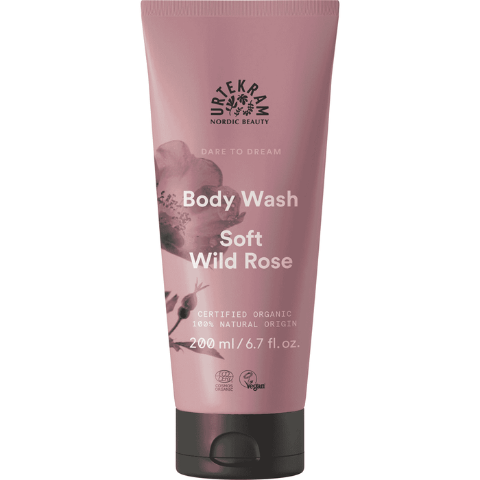 Urtekram Body Wash Soft Wild Rose 200ml