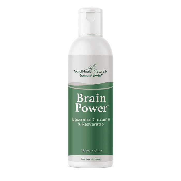 Good Health Naturally Brain Power Liposomal Curcumin & Resveratrol 180ml