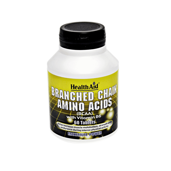 Health Aid Branched Chain Amino Acids (BCAA) with Vitamin B6 60s
