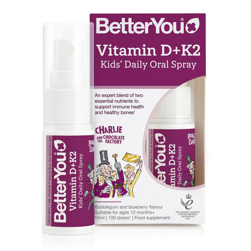 BetterYou Vitamin D+K2 Kids' Daily Oral Spray 15ml - Dennis the Chemist