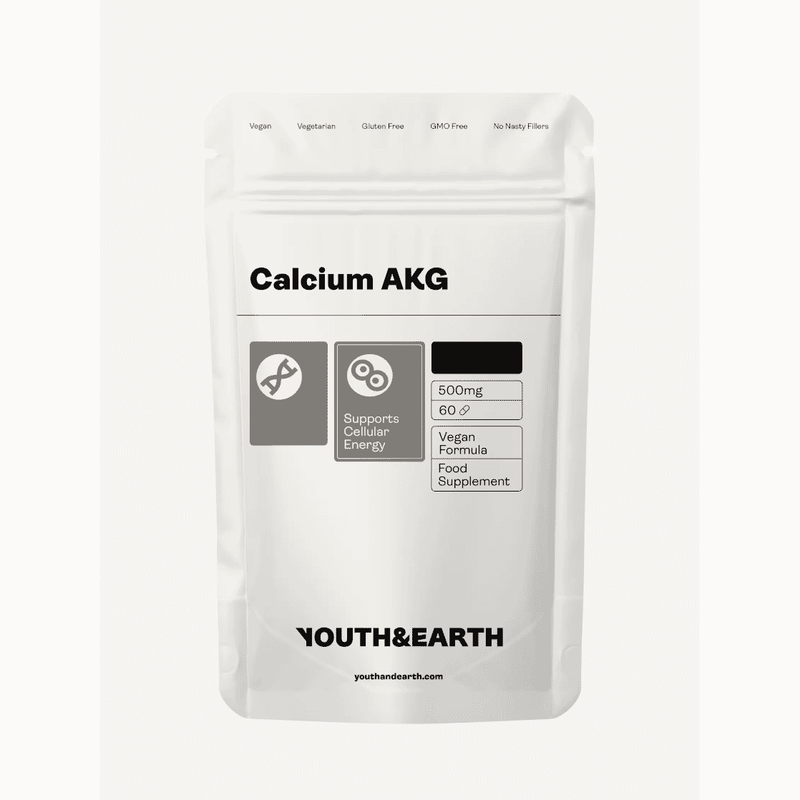 Youth & Earth Calcium AKG Calcium Alpha Keto-Glutarate 60s