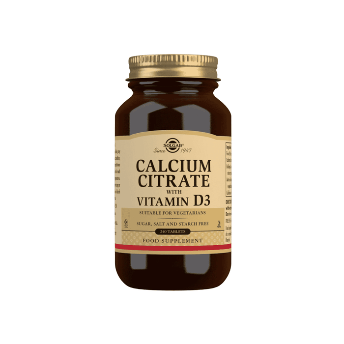 Solgar Calcium Citrate with Vitamin D3 240s