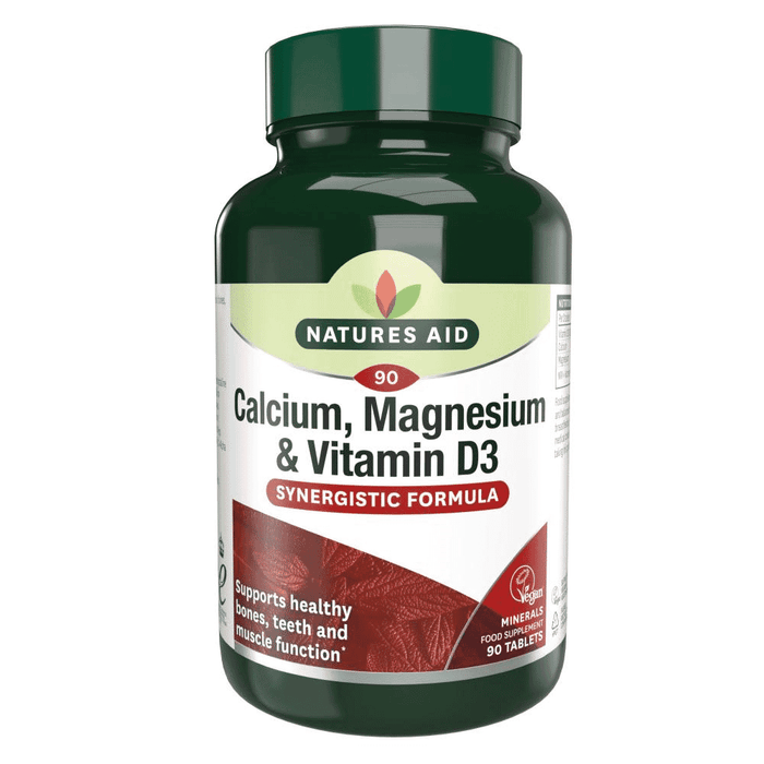 Natures Aid Calcium, Magnesium & Vitamin D3 (Synergistic Formula) 90s