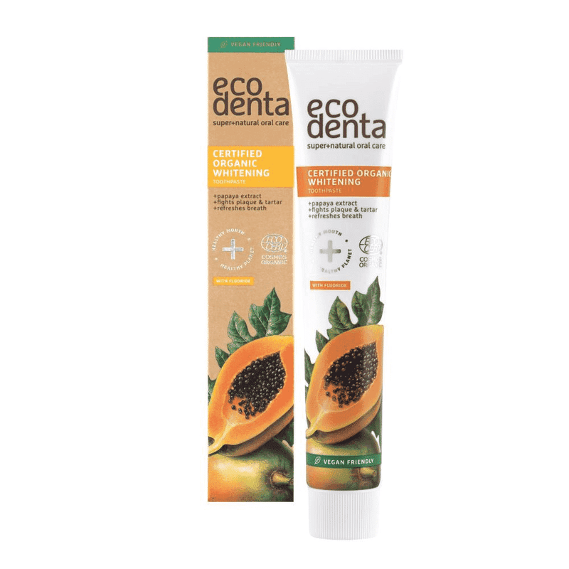 Ecodenta Certified Organic Whitening Toothpaste Papaya Extract 75ml