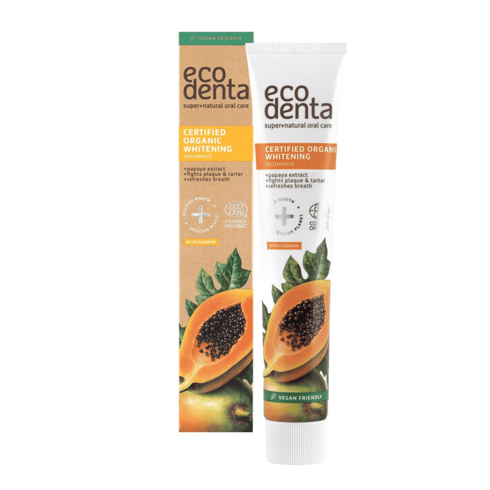 Ecodenta Certified Organic Whitening Toothpaste Papaya Extract 75ml