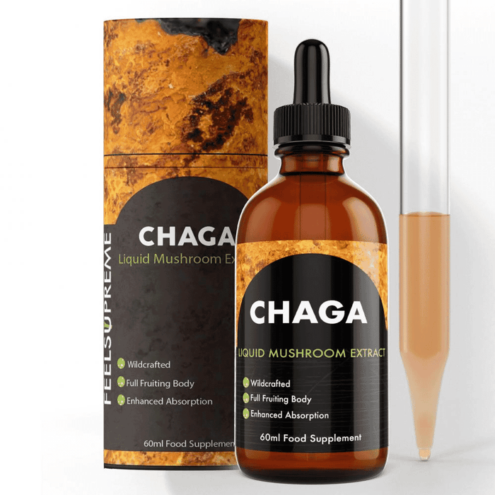 Feel Supreme Chaga Liquid Mushroom Extract 60ml - Dennis the Chemist