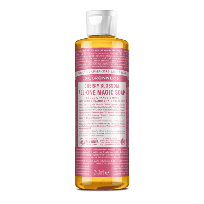 Dr Bronner's Magic Soaps Cherry Blossom All-One Magic Soap 240ml - Dennis the Chemist