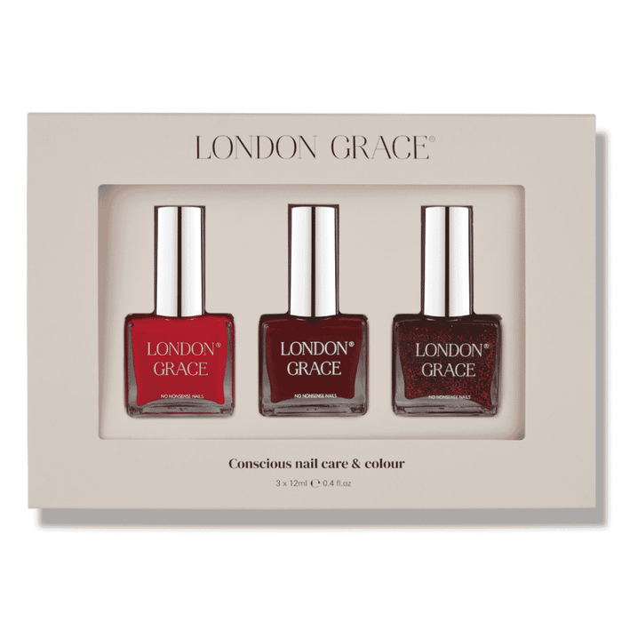 London Grace Cherry Chic Nail Polish Gift Set