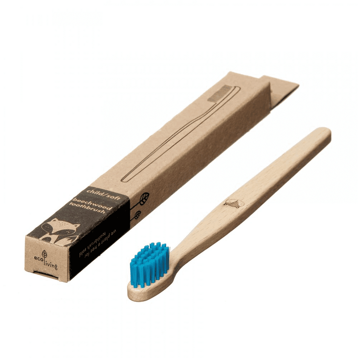 ecoLiving Child/Soft Beechwood Toothbrush Blue (Fox)