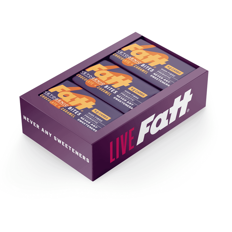 Fatt Chocolate + Caramel Ketogenic Bites 16 x 35g CASE