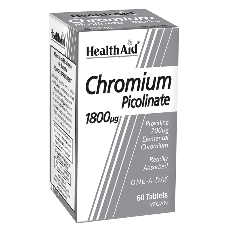 Health Aid Chromium Picolinate 1800ug 60s