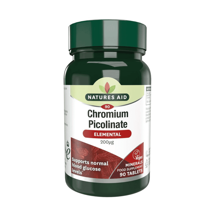 Natures Aid Chromium Picolinate (Elemental) 200µg 90s
