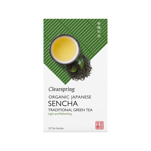 Clearspring Organic Japanese Sencha Traditional Green Tea 20 Sachets - Dennis the Chemist