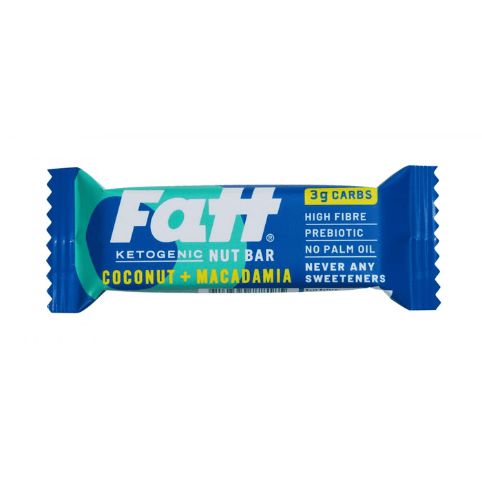 Fatt Coconut + Macadamia Nut Bar 20 x 30g CASE