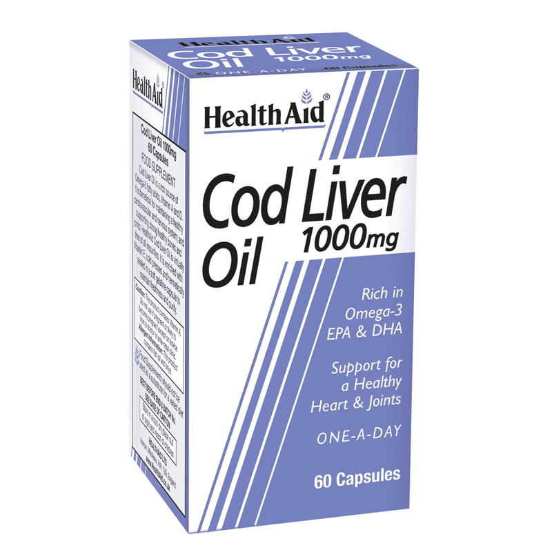 Health Aid Cod Liver Oil 1000mg  60s