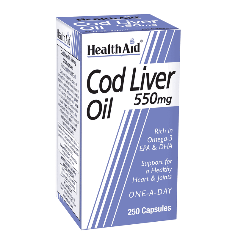 Health Aid Cod Liver Oil 550mg 250s