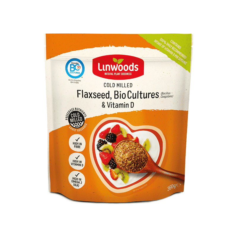 Linwoods Cold Milled Flaxseed with Bio-Cultures & Vitamin D 360g