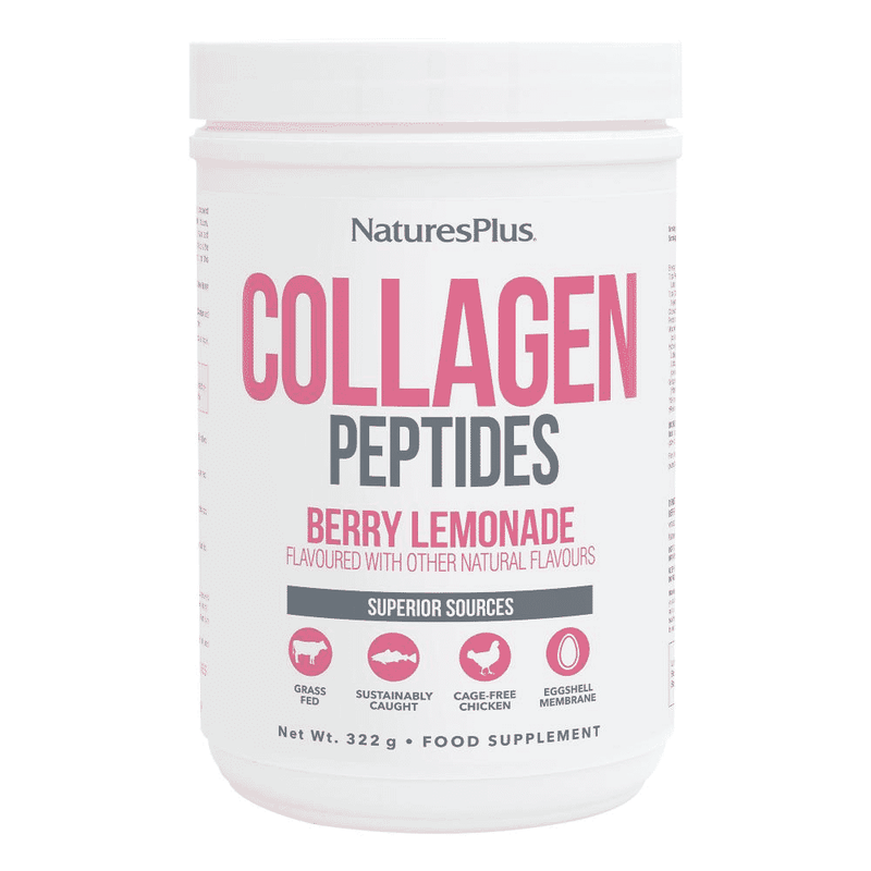 NaturesPlus Collagen Peptides Berry Lemonade 322g