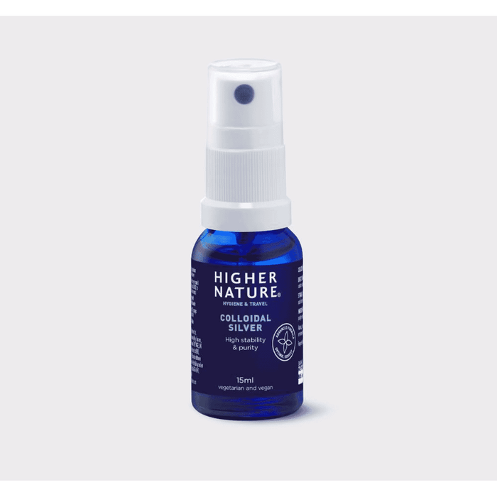 Higher Nature Colloidal Silver 15ml refillable bottle