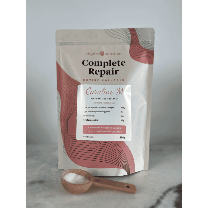 Rhythm Nutrition Complete Repair Bovine Collagen with MCT 450g (INCLUDE SCOOP)