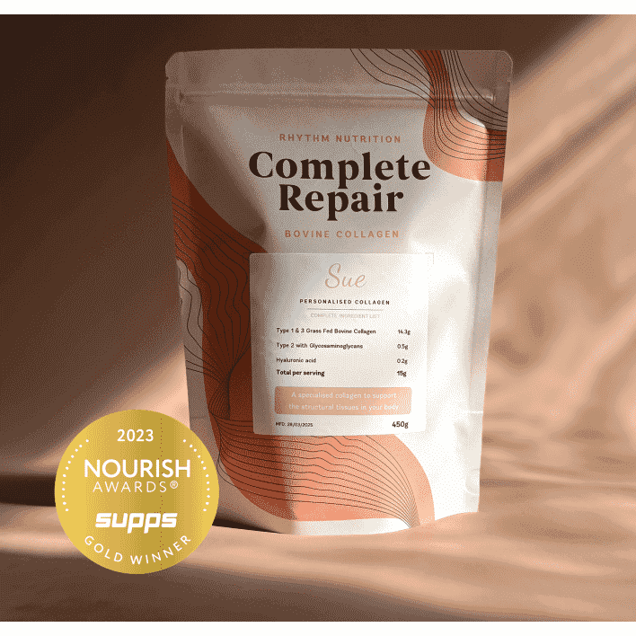 Rhythm Nutrition Complete Repair with Type 2 and Japanese Hyaluronic Acid 450g (INCLUDE SCOOP)