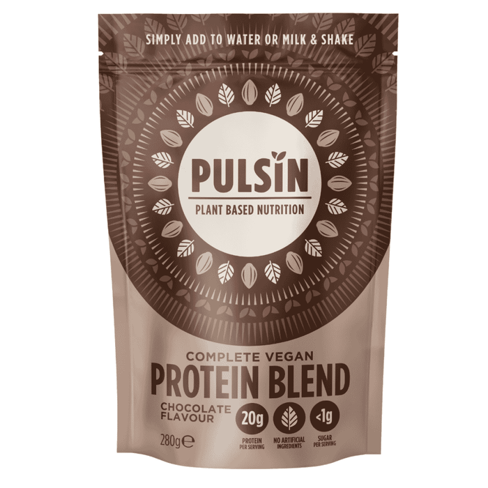 Pulsin Complete Vegan Protein Blend Chocolate Flavour 280g