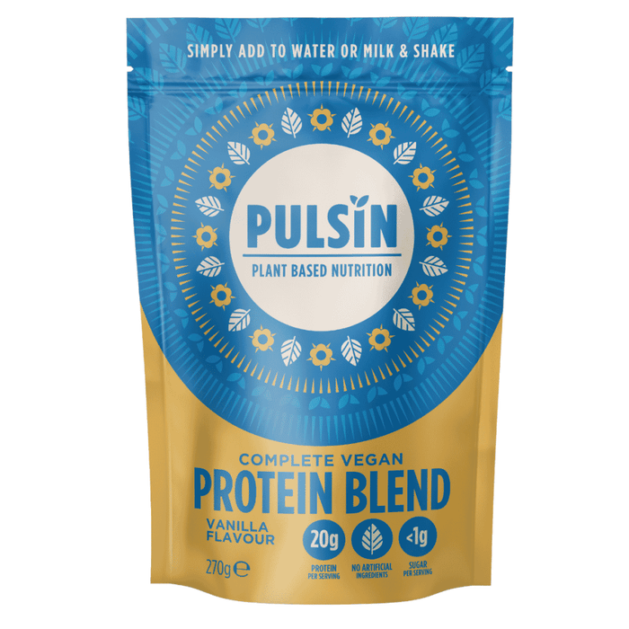 Pulsin Complete Vegan Protein Blend Vanilla Flavour 270g