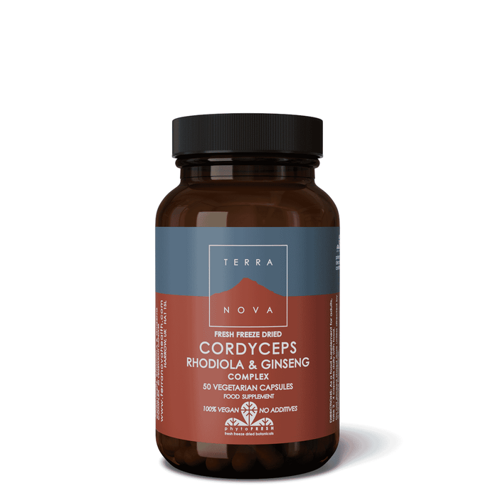Terranova Cordyceps, Rhodiola & Ginseng Complex 50s
