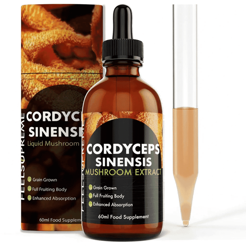 Feel Supreme Cordyceps Sinensis Mushroom Extract 60ml