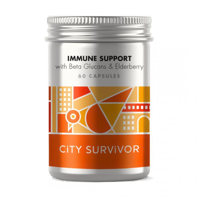 City Survivor Immune Support with Beta Glucans & Elderberry 60's - Dennis the Chemist