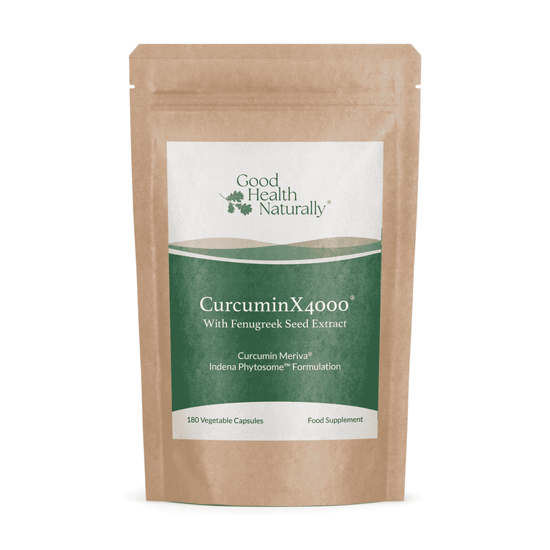 Good Health Naturally CurcuminX4000 With Fenugreek Seed Extract  Refill Pouch 180s