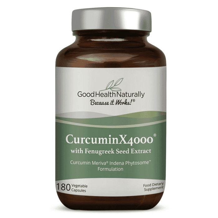 Good Health Naturally CurcuminX4000 With Fenugreek Seed Extract 180s - Dennis the Chemist